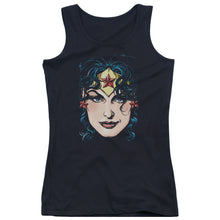 Load image into Gallery viewer, Dco Jla - Wonder Woman Head Juniors Tank Top
