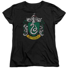 Load image into Gallery viewer, Harry Potter - Slytherin Crest Short Sleeve Women&#39;s Tee
