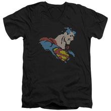 Load image into Gallery viewer, Dc - Lite Brite Superman Short Sleeve Adult V Neck
