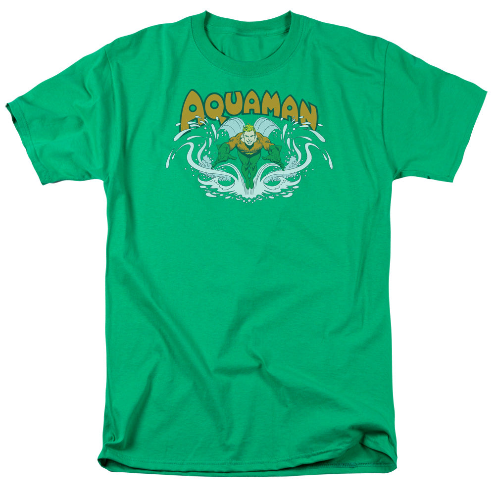 Dc - Aquaman Splash Short Sleeve Adult 18/1