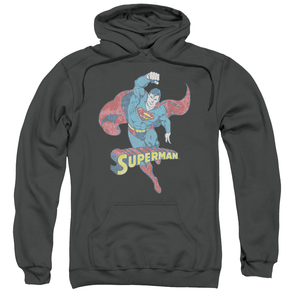 Dco - Desaturated Superman Adult Pull Over Hoodie