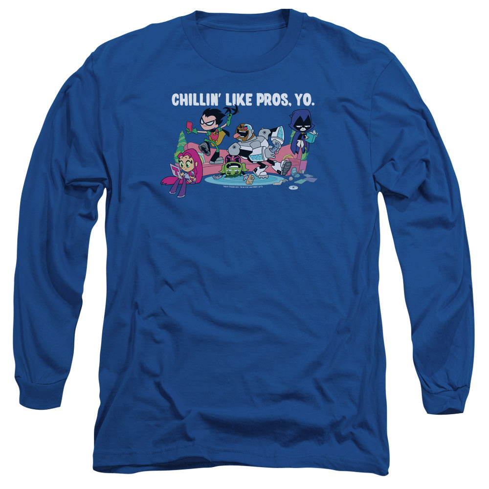 Teen Titans Go - Like Pros Yo Long Sleeve Adult 18/1
