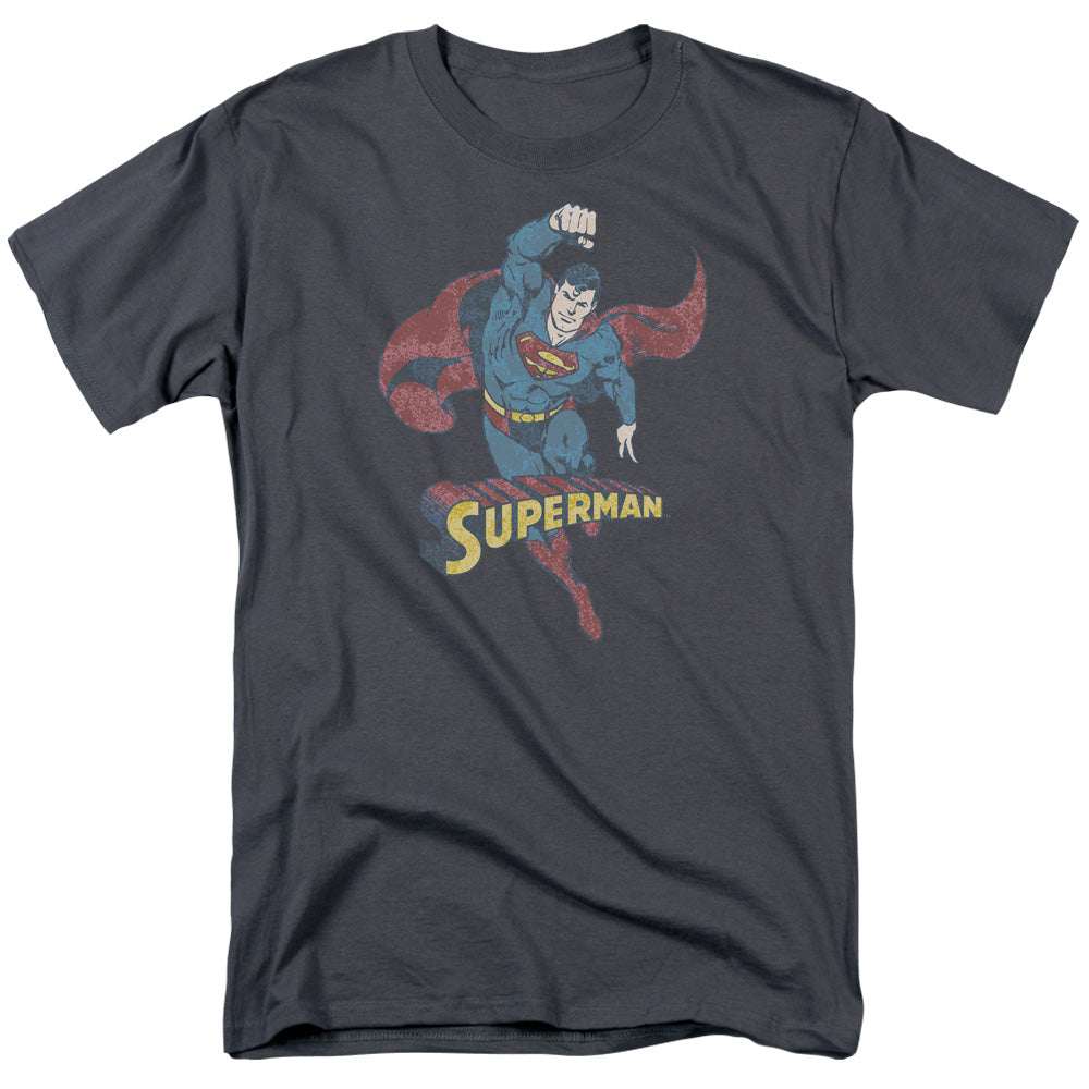 Dco - Desaturated Superman Short Sleeve Adult 18/1