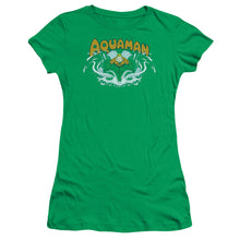 Load image into Gallery viewer, Dc - Aquaman Splash Short Sleeve Junior Sheer
