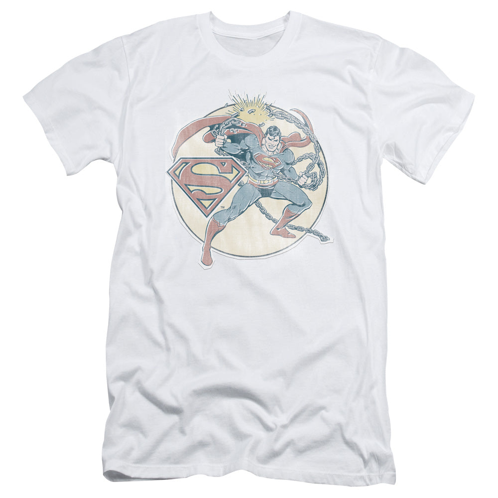 Dco - Retro Superman Iron On Short Sleeve Adult 30/1