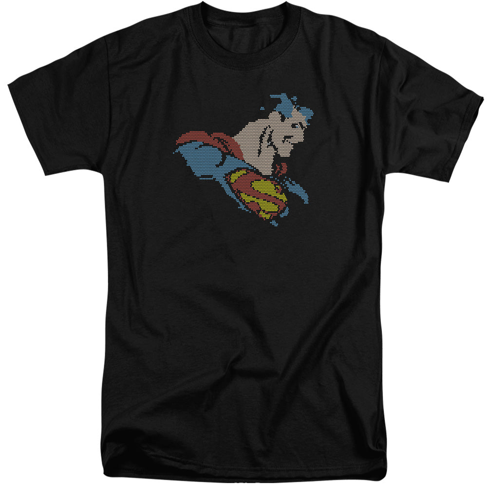 Dc - Lite Brite Superman Short Sleeve Adult Tall