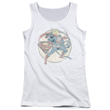 Load image into Gallery viewer, Dco - Retro Superman Iron On Juniors Tank Top

