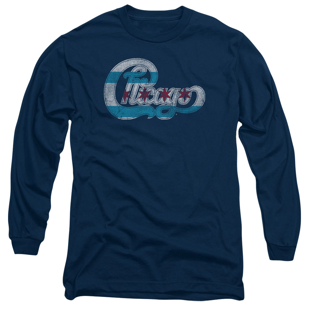 Chicago - Flag Logo Long Sleeve Adult 18/1