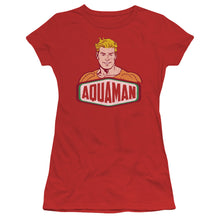 Load image into Gallery viewer, Dco - Aquaman Sign Short Sleeve Junior Sheer
