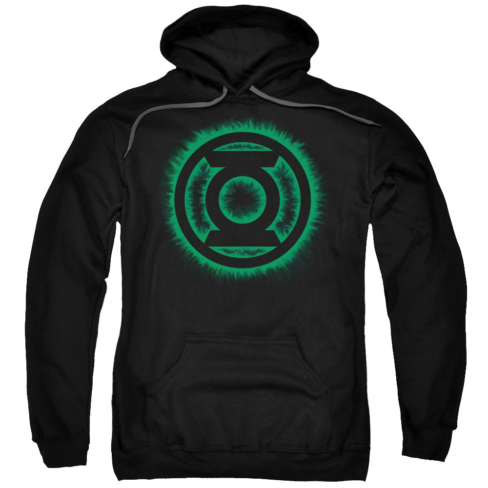 Green Lantern - Green Flame Logo Adult Pull Over Hoodie