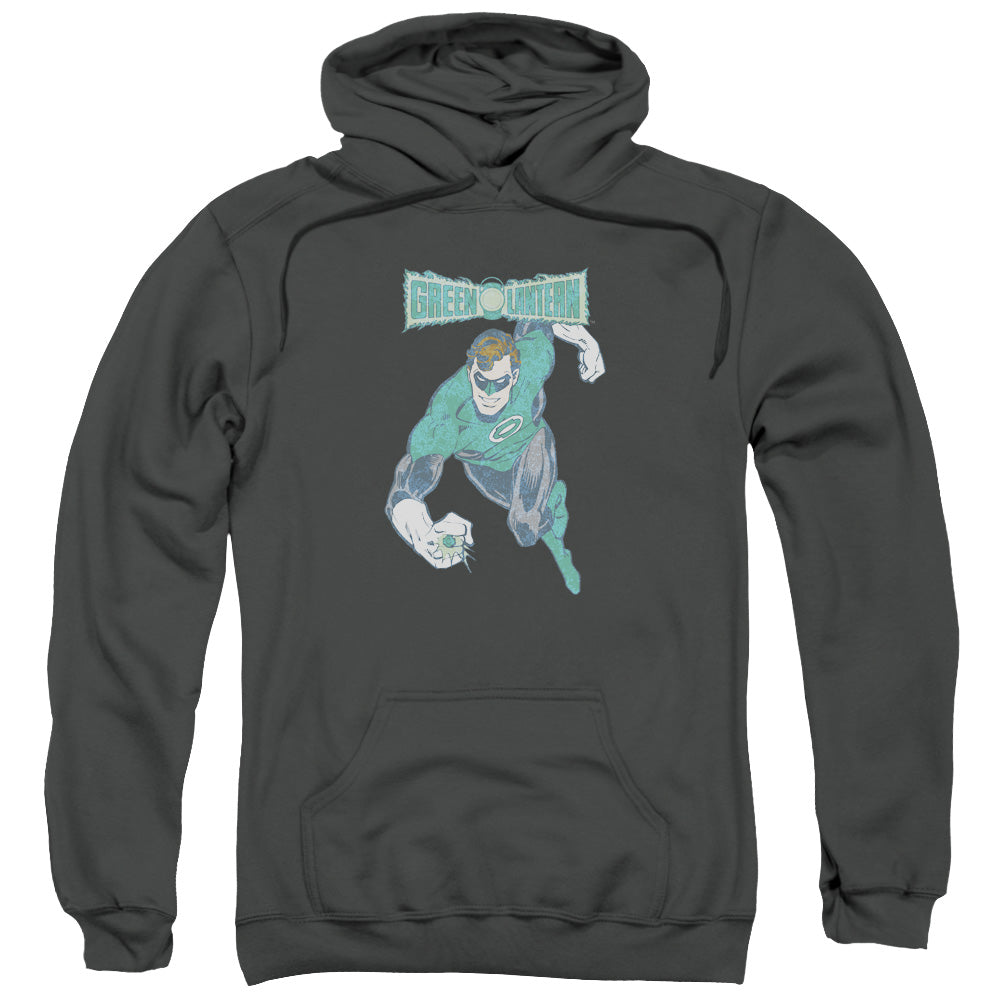 Dco - Desaturated Green Lantern Adult Pull Over Hoodie