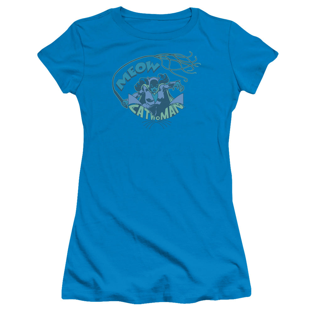Dc - Meow Catwoman Short Sleeve Junior Sheer