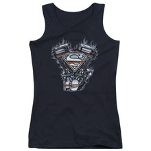 Load image into Gallery viewer, Superman - V Twin Logo Juniors Tank Top
