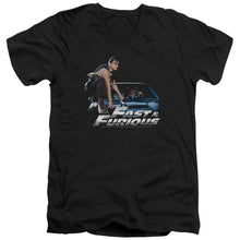 Load image into Gallery viewer, Fast And The Furious - Car Ride Short Sleeve Adult V Neck 30/1
