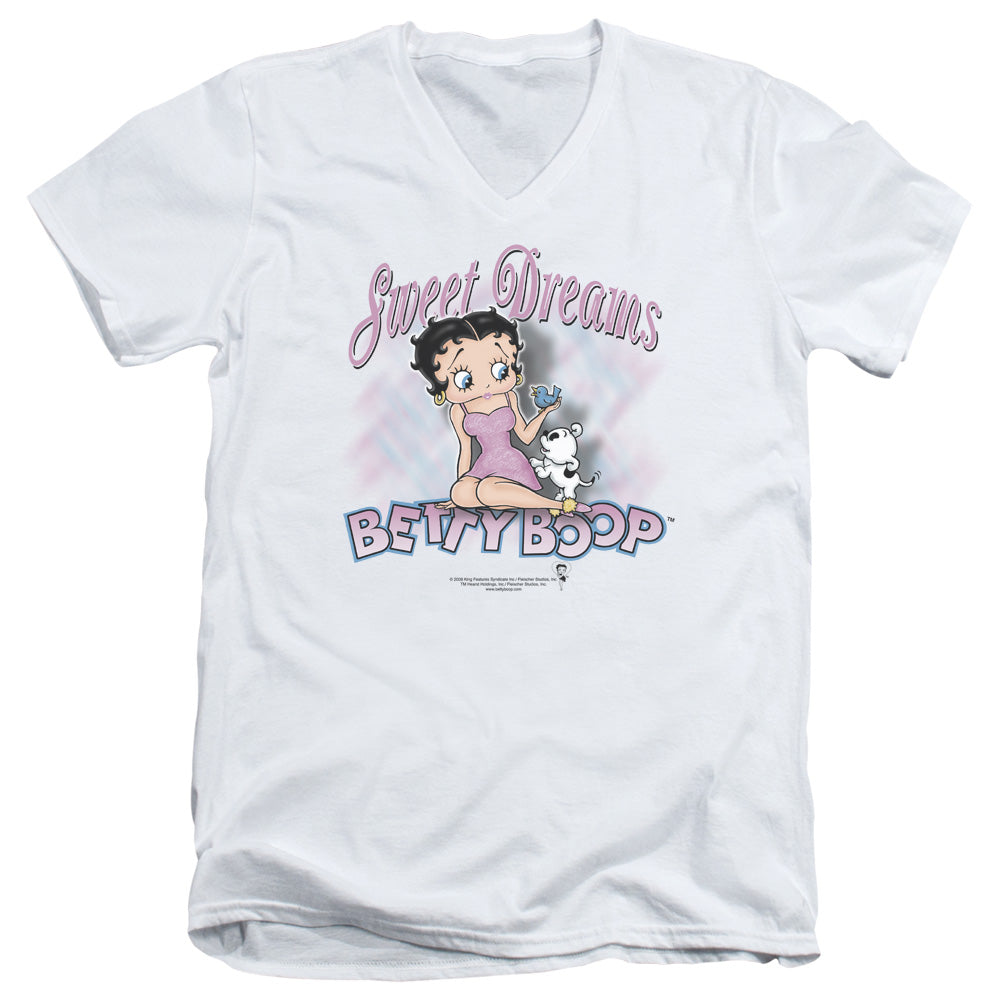 Betty Boop - Sweet Dreams Short Sleeve Adult V Neck 30/1