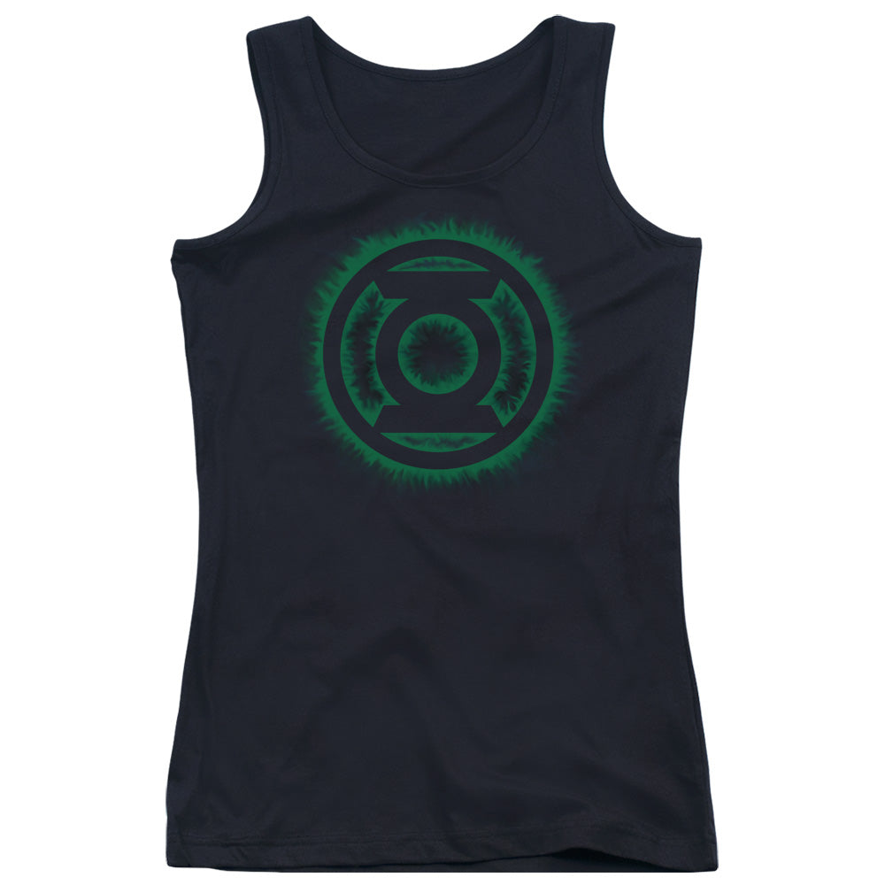 Green Lantern - Green Flame Logo Juniors Tank Top